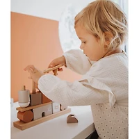 Stacking Blocks House - Nougat
