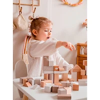 Wooden blocks 50 Pieces - Nougat