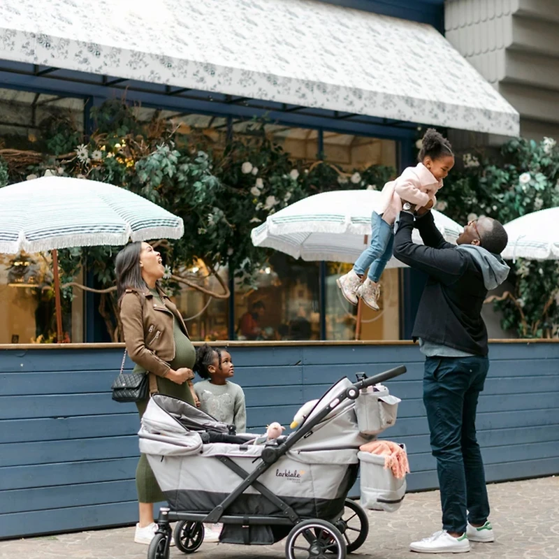 Caravan Coupe V2 Stroller Wagon - Grey / Black