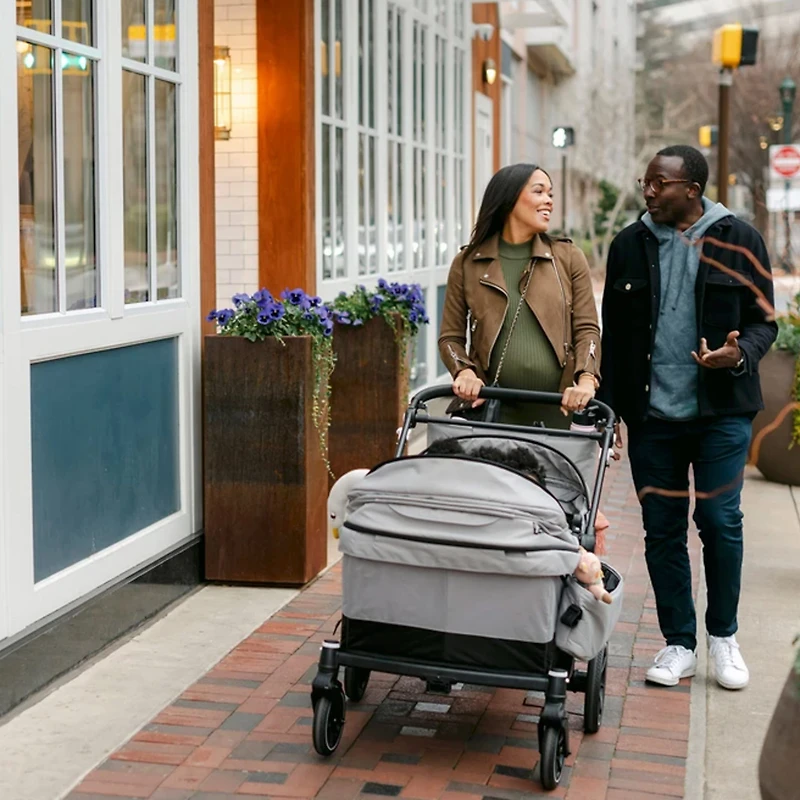 Caravan Coupe V2 Stroller Wagon - Grey / Black