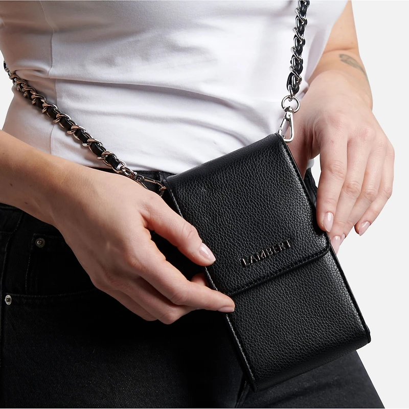 Alexa Shoulder Strap Phone Case - Black