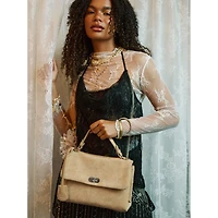 Sac À Main Freya Suede Beige