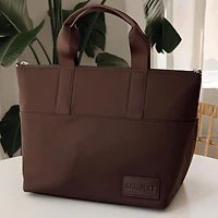 The Hollie 2-in-1 Recycled Nylon Lunch Box - Chocolate