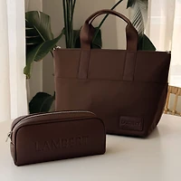 The Hollie 2-in-1 Recycled Nylon Lunch Box - Chocolate