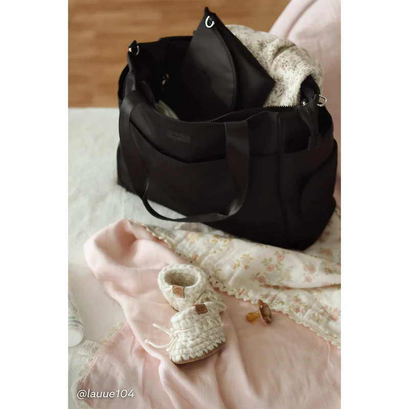 Sac à Couches + tapis Milani - Noir