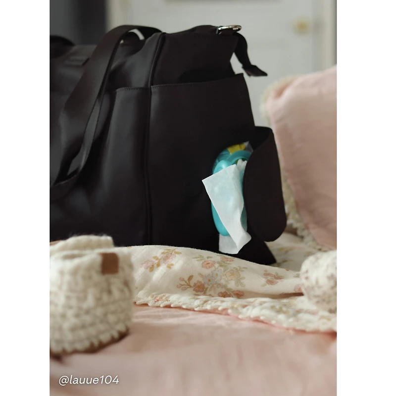 Sac à Couches + tapis Milani - Noir