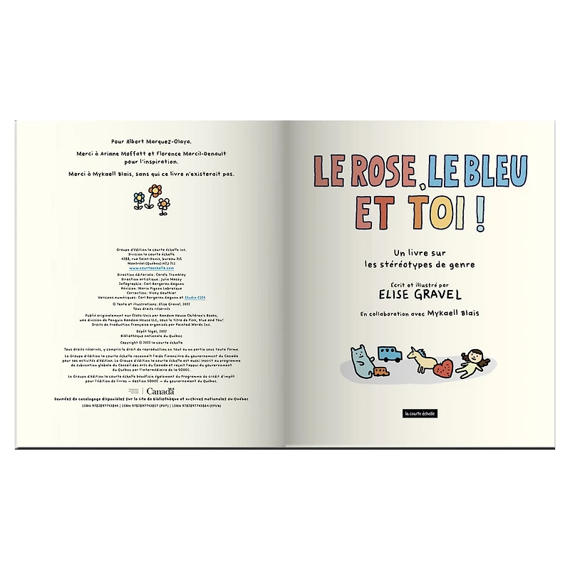 Le Rose, Le Bleu Et Toi ! Élise Gravel