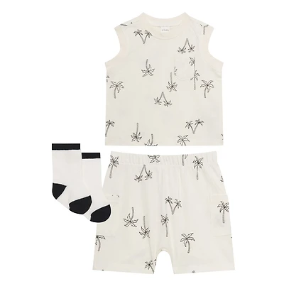Palm Tree Short Set 3-24m