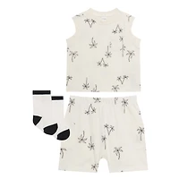 Palm Tree Short Set 3-24m