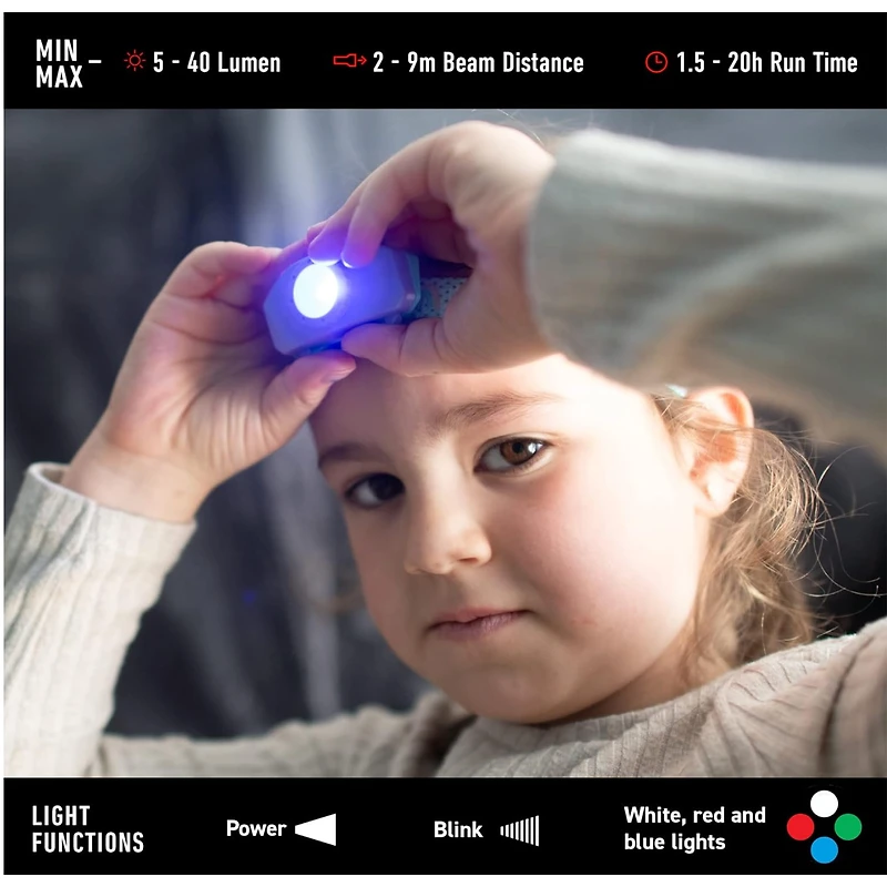 Lampe Frontale Kidled2 - Arc-en-ciel Violet
