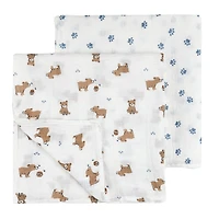 Ensemble de 2 Mousselines Ours