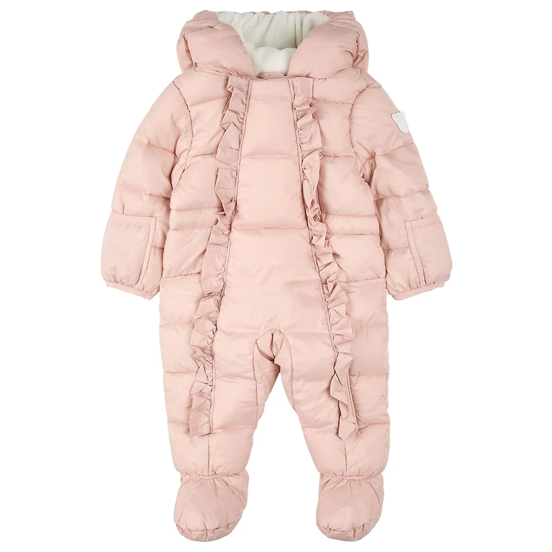 Habit de Neige Une Pièce Rose 3-24mois