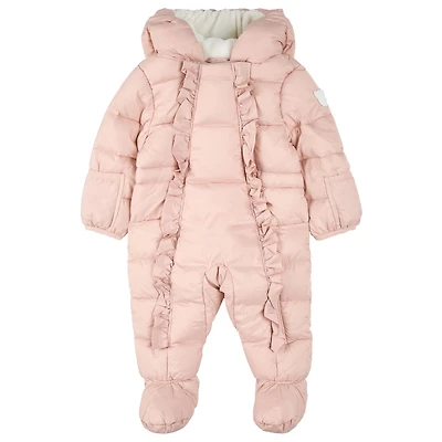 Habit de Neige Une Pièce Rose 3-24mois