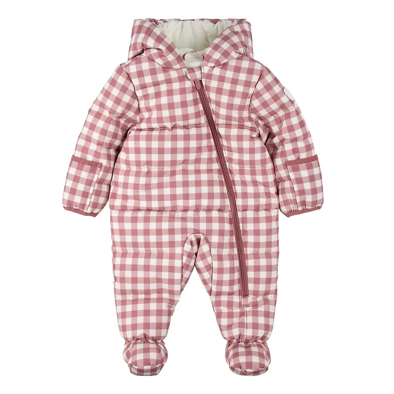 Habit de Neige Une Pièce Gingham 3-24mois
