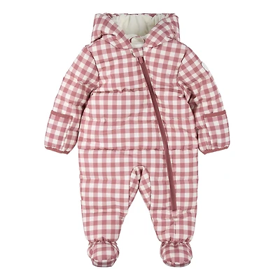 Habit de Neige Une Pièce Gingham 3-24mois