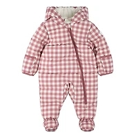 Habit de Neige Une Pièce Gingham 3-24mois