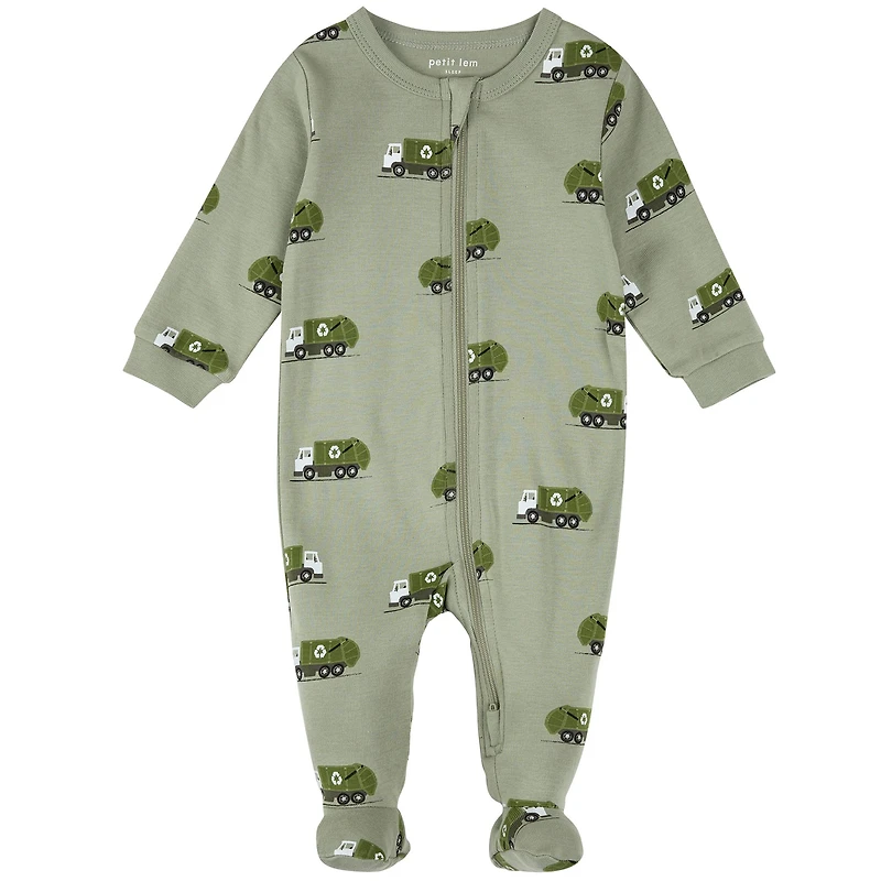 Recycling Truck Pajamas 0-24m