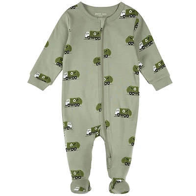 Recycling Truck Pajamas 0-24m