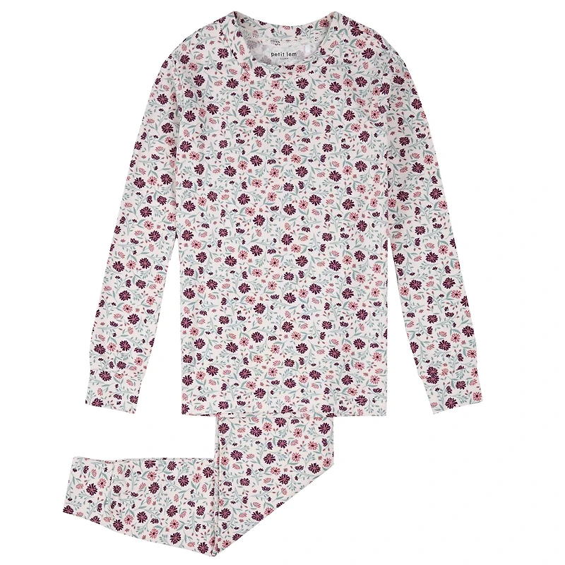 Flowers Modal Pajamas 2-6x