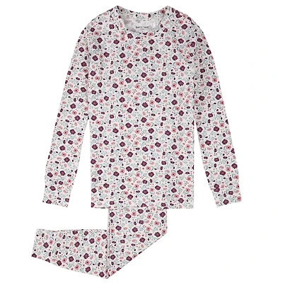 Flowers Modal Pajamas 2-6x
