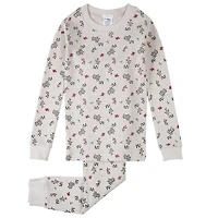 Thermal Mistletoe Pajamas 2-7