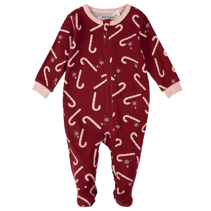 Candy Canes Pajamas 0-24m