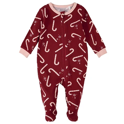 Candy Canes Pajamas 0-24m