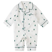 Trees Flannel Pajamas 3-24m