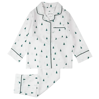 Pine Tree Flannel Pajamas 2-7