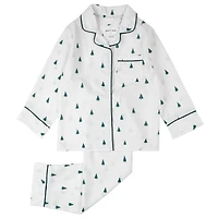 Pine Tree Flannel Pajamas 2-7