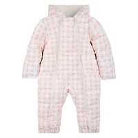 Plaid 1pc Snowsuit 12-24m