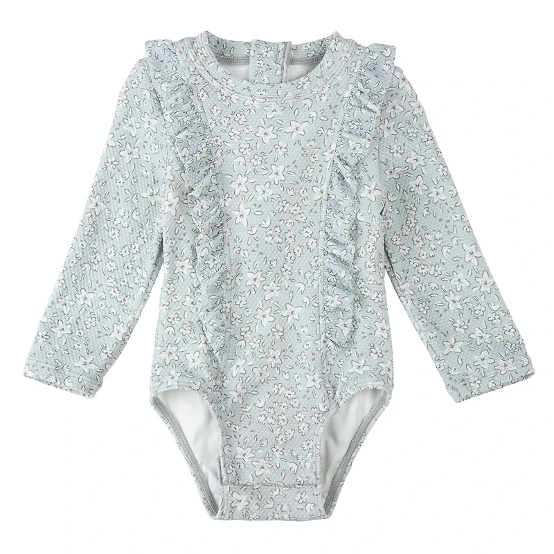 Maillot UV Manches Longues Fleurs 0-24mois