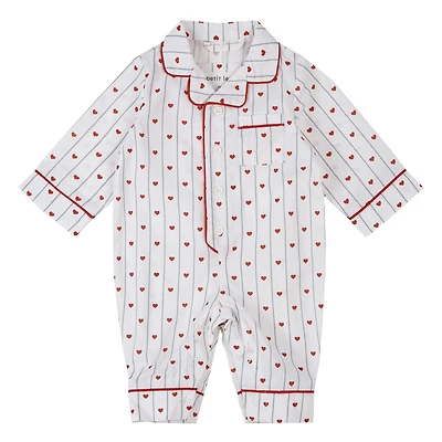 Hearts Pajamas 3-24m