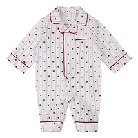 Hearts Pajamas 3-24m