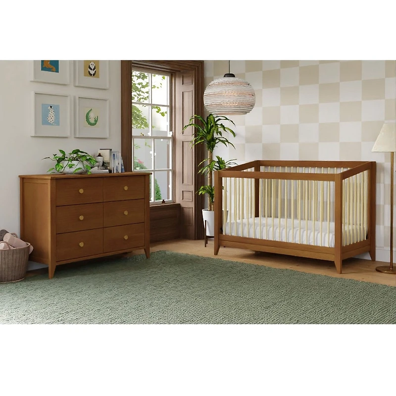 Sprout 4-in-1 Convertible Crib withToddler Bed Conversion Kit