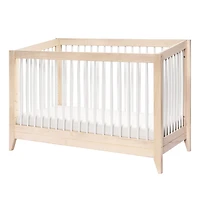 Sprout 4-in-1 Convertible Crib withToddler Bed Conversion Kit - White / Natural