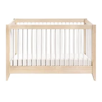 Sprout 4-in-1 Convertible Crib withToddler Bed Conversion Kit - White / Natural