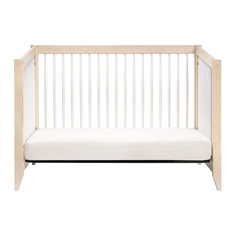Sprout 4-in-1 Convertible Crib withToddler Bed Conversion Kit - White / Natural