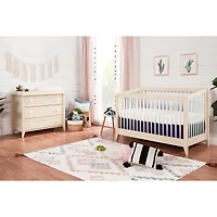 Sprout 4-in-1 Convertible Crib withToddler Bed Conversion Kit - White / Natural