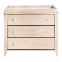 Sprout 3-Drawer Changer Dresser - Washed Natural / White