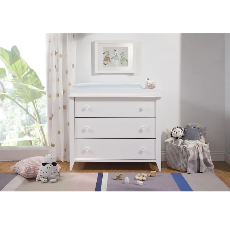 Sprout 3-Drawer Changer Dresser - White