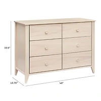 Sprout 6-Drawer Double Dresser - Washed Natural