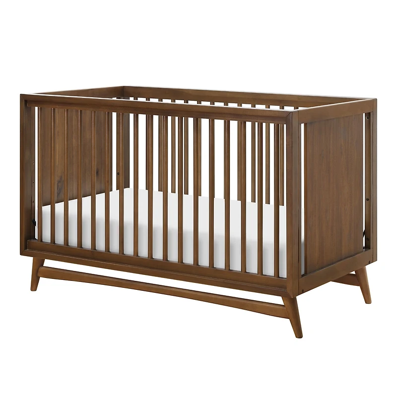 Peggy Mid-Century 3-in-1 Convertible Crib - Walnut
