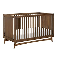 Peggy Mid-Century 3-in-1 Convertible Crib - Walnut