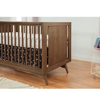 Peggy Mid-Century 3-in-1 Convertible Crib - Walnut