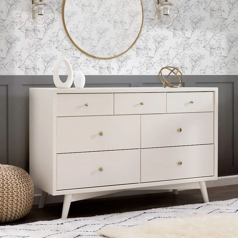 Palma 7-Drawer Double Dresser - Warm White