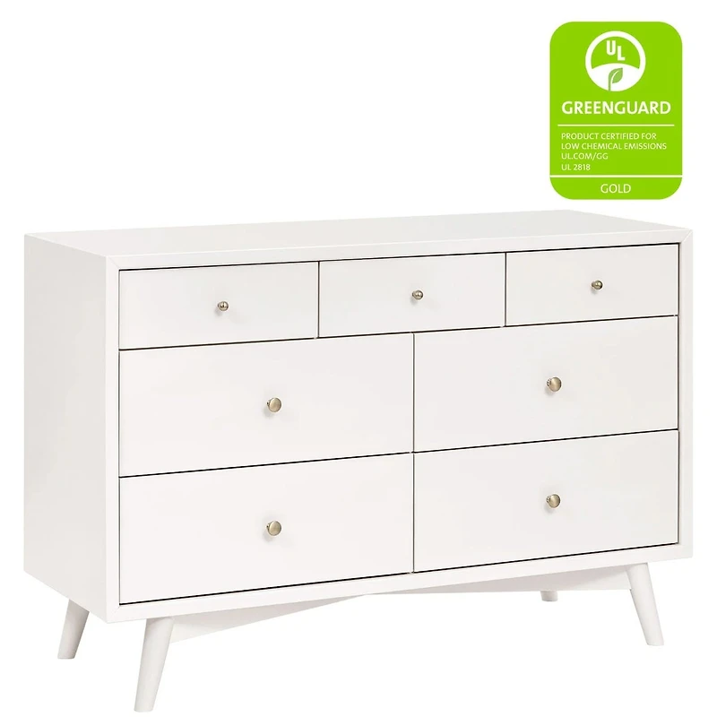 Palma 7-Drawer Double Dresser - Warm White