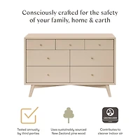 Commode 7 Tiroirs Palma -Taupe