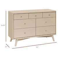 Commode 7 Tiroirs Palma -Taupe