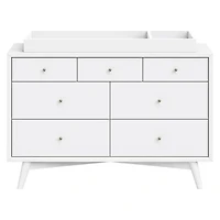 Palma 7-Drawer Double Dresser - White